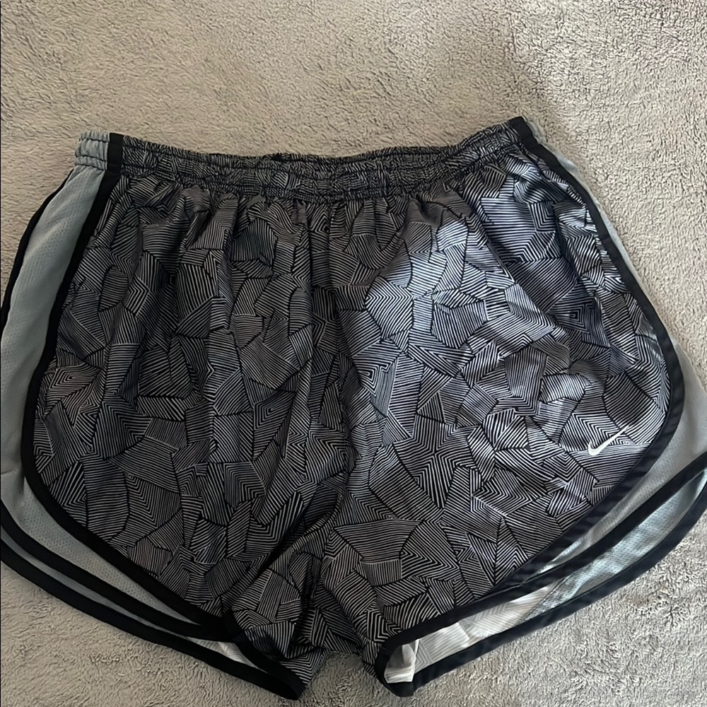 Nike Black and Gray Athletic Shorts Lightweight Performance
